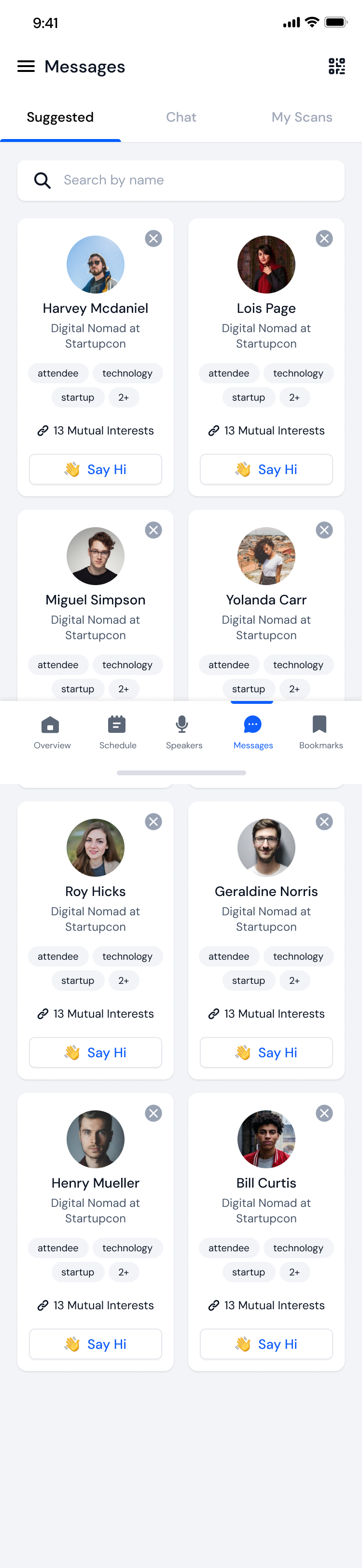 Eventspot app screen
