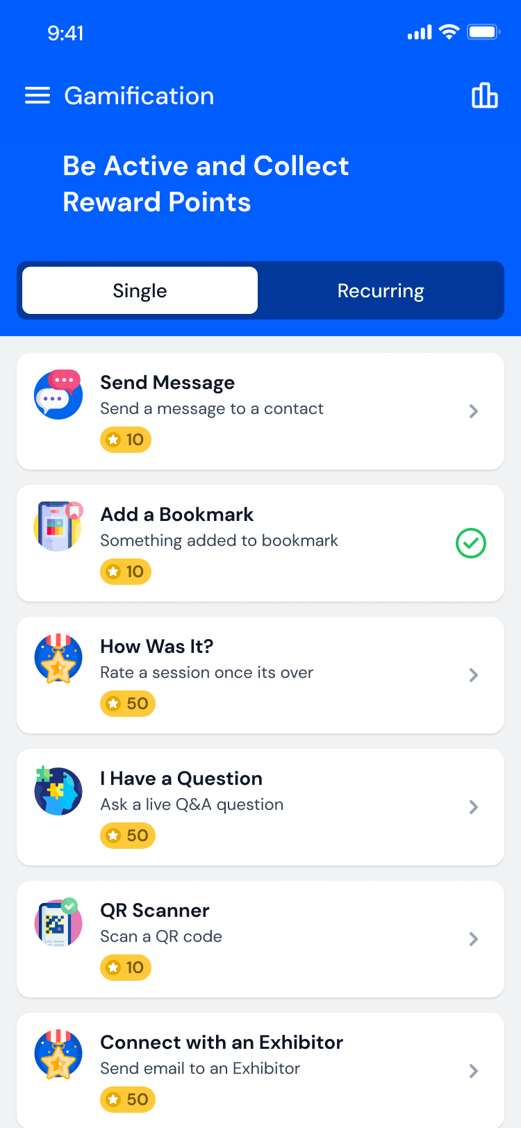 Eventspot app screen